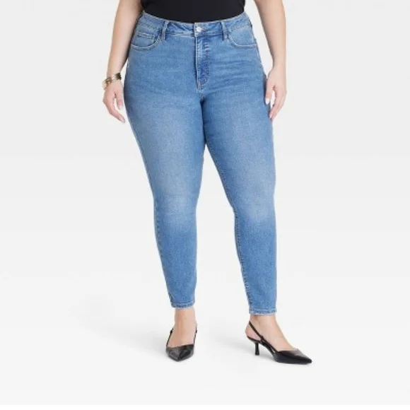 Womens Skinny Jeans Size 26 Medium Wash #341 - Picture 5 of 9